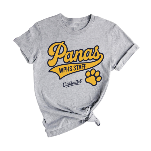 Panas WPHS Staff Shirt Retro Vintage Custom Text Photography Club Teacher Tee