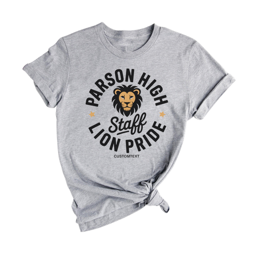 Parson High Lion Pride Staff Shirt Custom Vintage Photography Club Tee