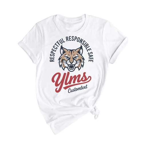 Respectful Responsible Safe YLMS Shirt Custom Text Vintage Photography Teacher Staff Tee
