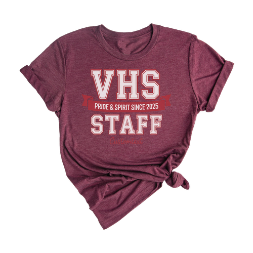 Retro Teacher School Shirt VHS Staff Pride & Spirit Since 2025 Custom Tee
