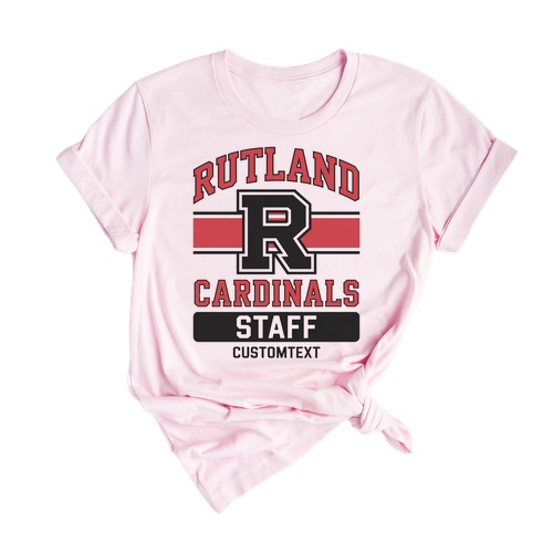 Rutland Cardinals Staff Shirt Custom Text Vintage Photography Teacher Staff Tee