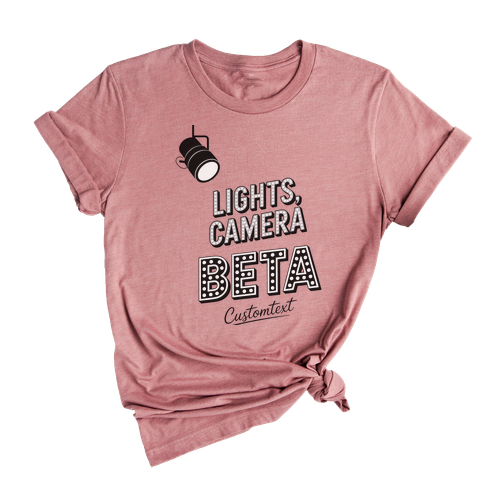Spotlight Ready BETA Club Shirt – Lights, Camera, BETA Fun Custom Drama Style Tee