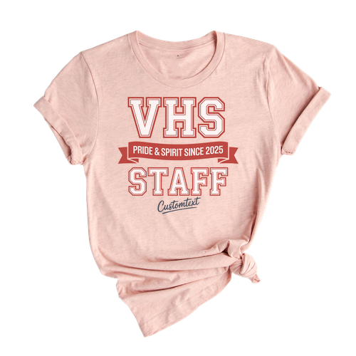 VHS Staff Pride & Spirit Since 2025 Shirt – Custom Teacher Retro School Tee