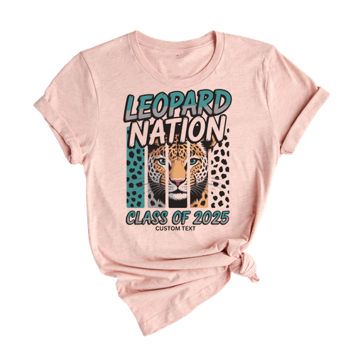 Vintage Leopard Nation Shirt Class Of 2025 Animal Theme Teacher Photography Club Tee