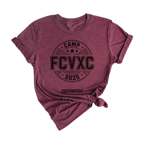 Camp FCVXC 2025 Custom Trip Shirt - Badge Adventure Style