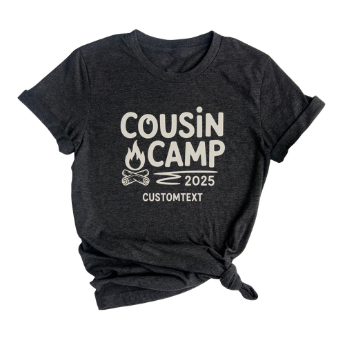 Family Campfire Cousin Camp 2025 Shirt – Custom Trip Adventure Tee