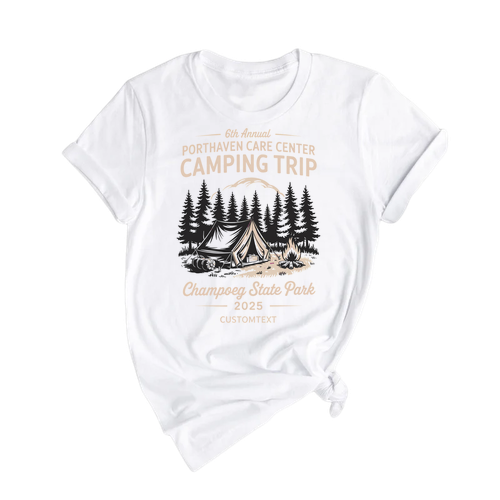 Porthaven Care Center Camping Trip 2025 Shirt – Custom Wilderness Camp Style