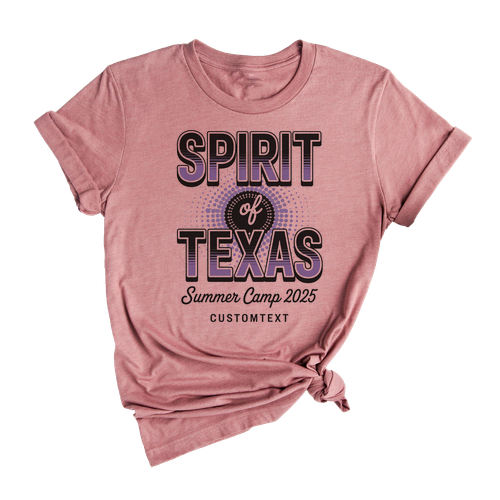 Spirit of Texas Summer Camp 2025 Trip Shirt – Custom Bold Adventure Style