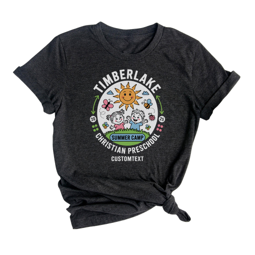 Timberlake Christian Preschool Summer Camp 2025 Custom Trip Shirt - Cute Kids Camp Style