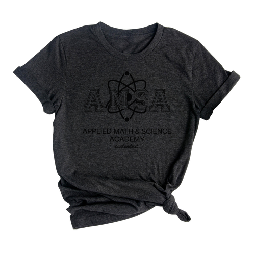 AMSA Shirt – Applied Math & Science Academy Club Strip Shirt, Geeky STEM Retro Tee