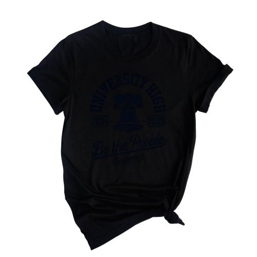 Be The People University High 2024-2025 Club Strip Shirt – Vintage Red White Blue Tee