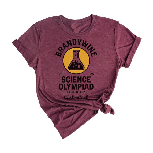 Brandywine Science Olympiad 2025 Shirt – Club Strip Shirt, Vintage Elementary STEM Style