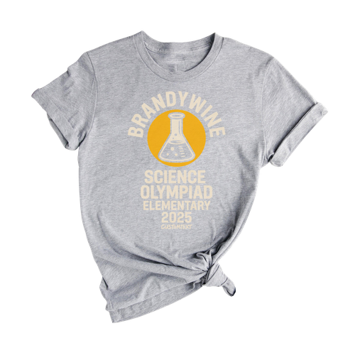 Brandywine Science Olympiad 2025 Shirt – Elementary Custom Club Strip Shirt, Retro Academic Style