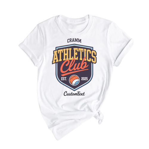 CRAMM Athletics Club Shirt – Est. 2025 Club Strip Shirt, Vintage Varsity Sports Style