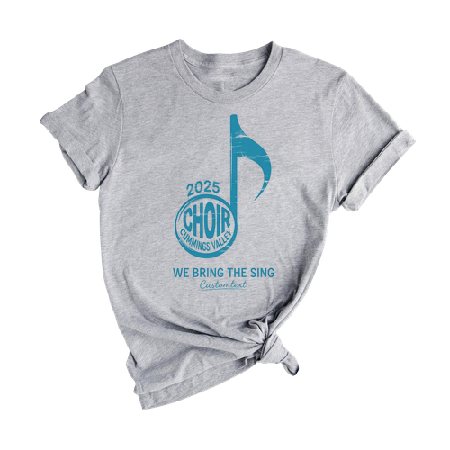 Cummings Valley Choir Shirt 2025 – We Bring the Sing Custom Club Strip Shirt, Retro Music Vibe