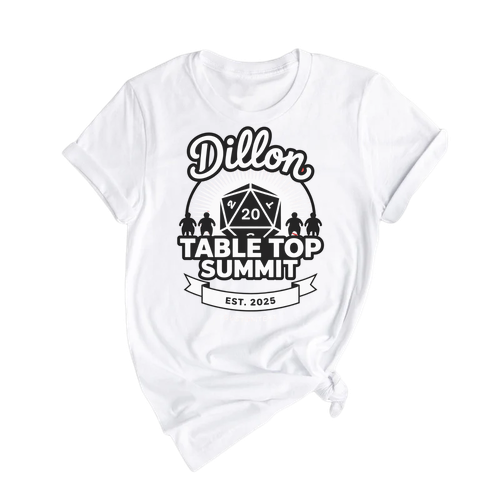 Dillon Table Top Summit Shirt – D20 Dice Gamer Club Strip Shirt Custom