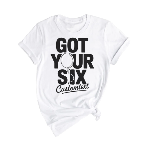 Got Your Six Shirt – Custom Club Strip Shirt, Retro Support Squad Balloon Aesthetic