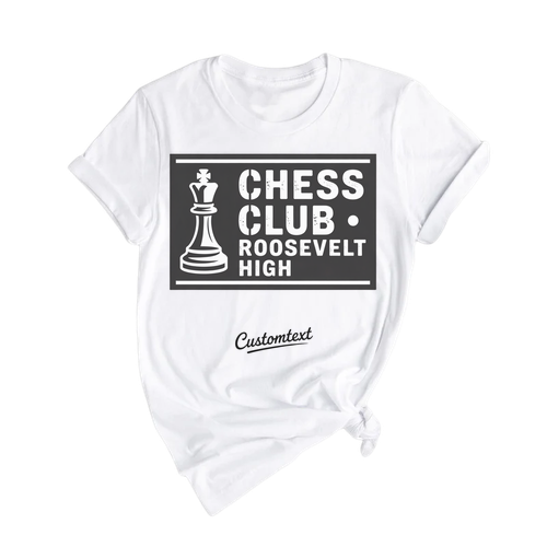 Roosevelt High Chess Club Shirt – Custom Club Strip Shirt, Vintage Mind Game Style