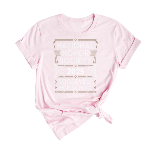 Roosevelt NHS Shirt 2025 – National Honor Society Custom Club Strip Shirt, Retro Academic Style