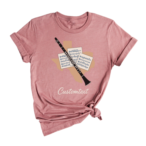 Texas Clarinet Music Shirt – Marching Band Club Strip Shirt, Retro Lone Star Style