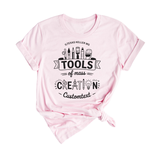 Tools of Mass Creation Shirt – ILTexas Keller MS Art Club Custom Club Strip Shirt Fun & Artsy Style