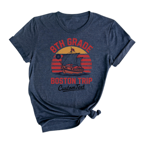 8th Grade Boston Field Trip Tee – Custom Vintage Mayflower Travel Shirt