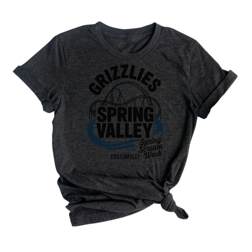 Spring Scream Theme Park Trip Shirt – Grizzlies Spring Valley Field Fun Tee