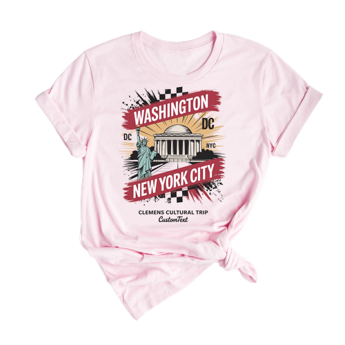 Washington DC NYC Clemens Cultural Trip Custom Shirt – Historic Sightseeing Field Trip Tee