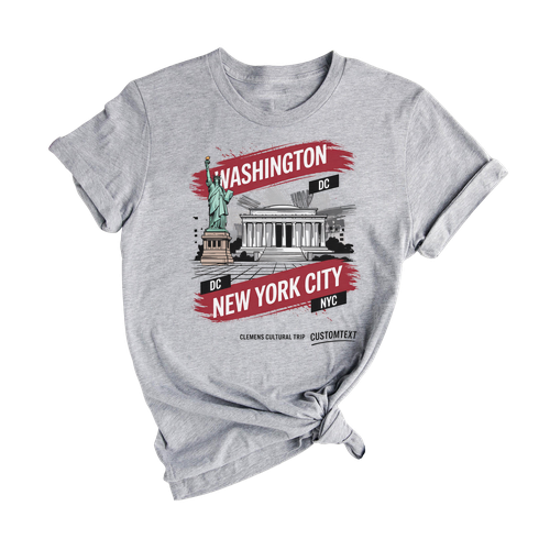 Washington DC NYC Field Trip Tee – Clemens Cultural Historic Sightseeing Shirt