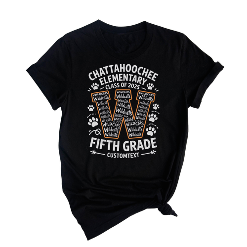 Class Of 2025 Wildcats 5th Grade Graduation Trip Shirt – School Spirit Tee