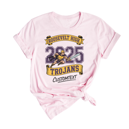 Roosevelt High 2025 – Trojans Warrior Graduation Strip Shirt Custom