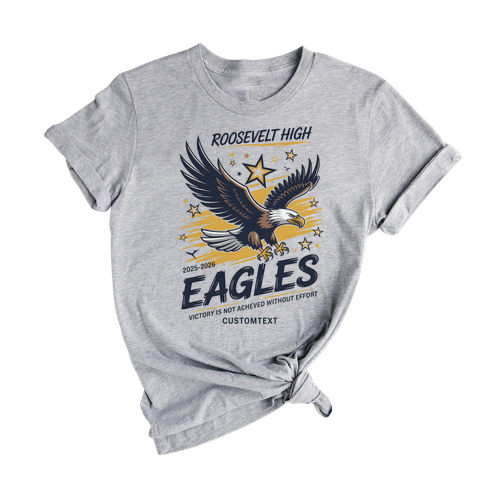 Roosevelt High Eagles Shirt 2025–2026 Trip – Custom Graduation Strip Retro Mascot Tee