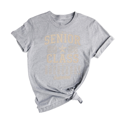 Senior Class 2025 Star Shirt – Graduation Strip Custom Tee Retro Style