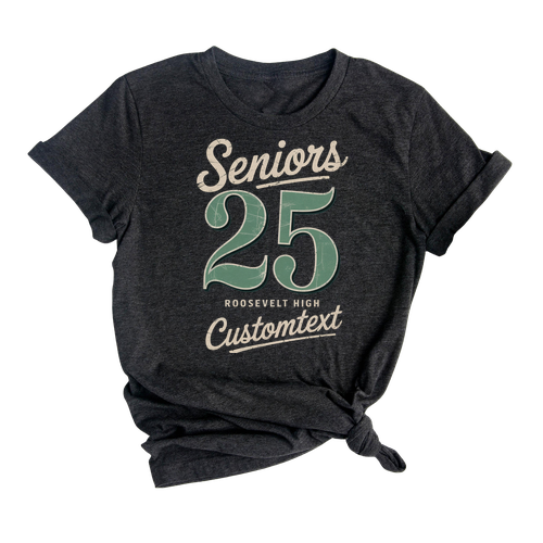 Seniors 25 Roosevelt High Trip Shirt – Vintage Graduation Strip Personalized Tee