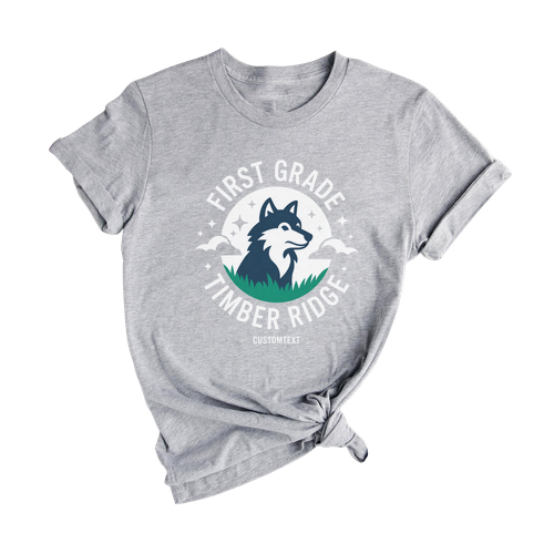 Timber Ridge Wolf 1st Grade Trip Shirt – School Spirit Custom Tee