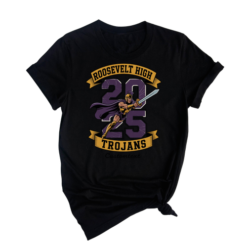 Trojans Warrior Class Of 2025 Shirt – Roosevelt High Graduation Strip Custom Tee