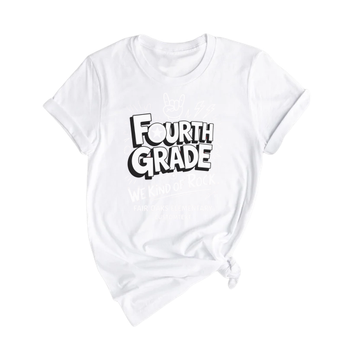 We Kind of Rock Fourth Grade Shirt – Fun Class Spirit Tee for Kids