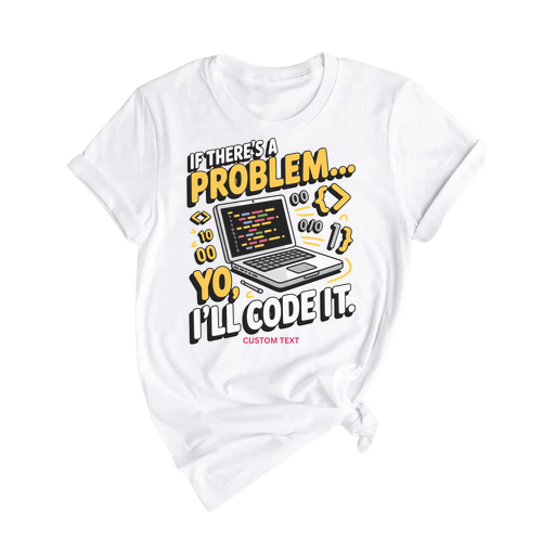 I’ll Code It Shirt – Funny Retro Coding Club Tee with Smiling Laptop Design