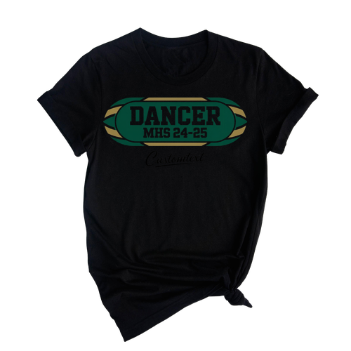 Dancer MHS 24–25 Club Shirt – Vintage Varsity Style Custom Team Tee