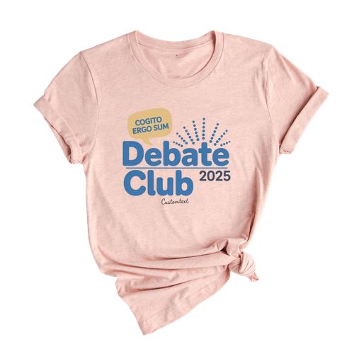 Cogito Ergo Sum Debate Club Shirt – Custom 2025 Fun Team Style Tee
