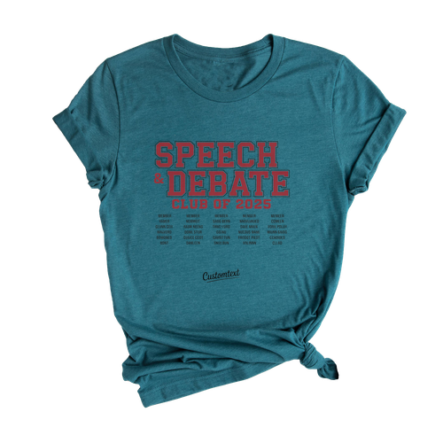 Debate & Speech Club Shirt – 2025 Custom Vintage Academic Team Tee