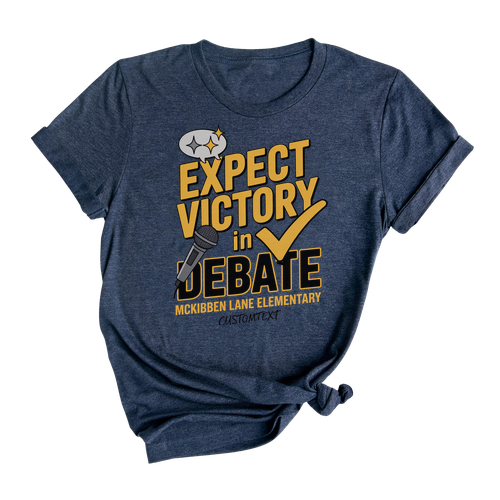 Debate Club Retro Shirt – Expect Victory Custom Fun School Style Tee