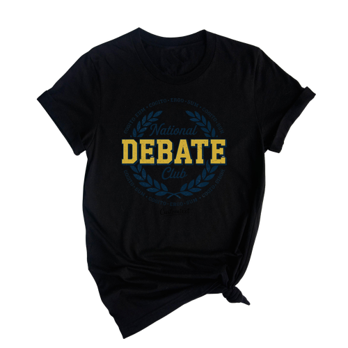 Vintage Debate Club Shirt – Cogito Ergo Sum National Custom Team Tee