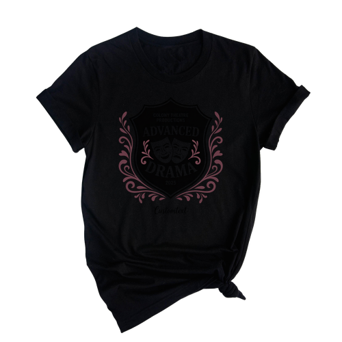 Advanced Drama 2025 Shirt – Colony Theatre Club Vintage Crest Mask Style Tee