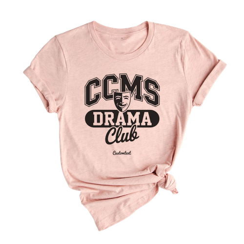 CCMS Theater Club Shirt – Funny Sad Happy Faces Retro Drama Mask Custom Tee