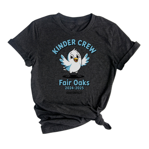 Kinder Crew Class Shirt 2024-2025 – Custom Mascot Bird Tee