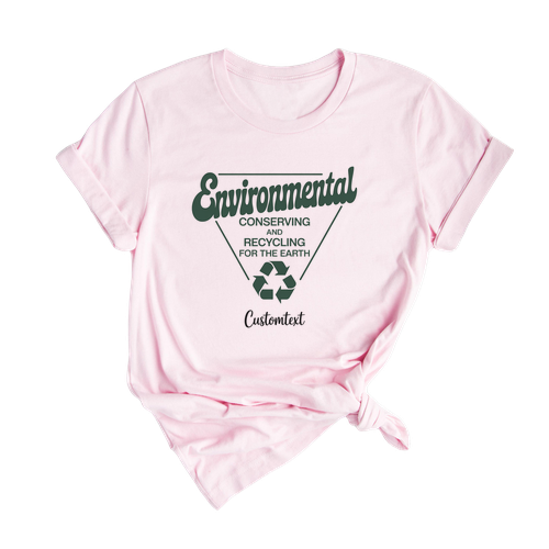 Custom Eco Club Tee – Environmental Conserving Recycling For Earth Fun Design