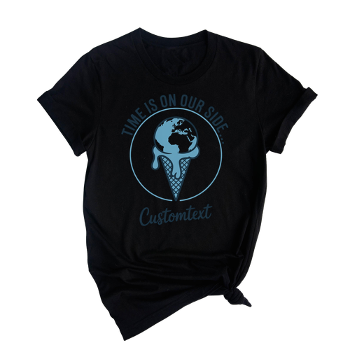 Custom Eco Club Tee – Time Is On Our Side Vintage Environmental Message Shirt