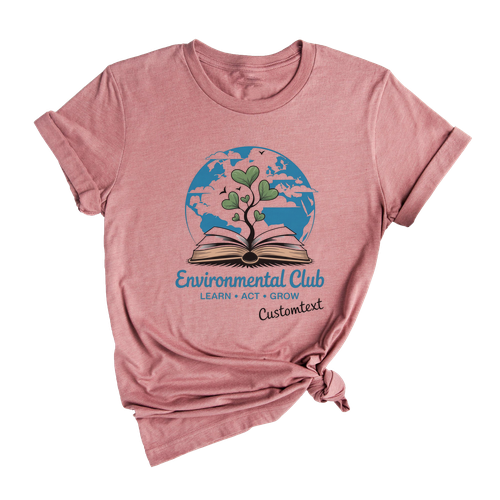 Environmental Club Shirt – Learn Act Grow Vintage Custom Eco Style Tee