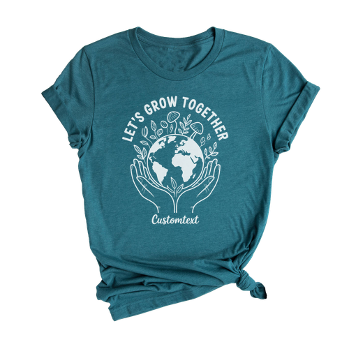 Let’s Grow Together Shirt – Vintage Custom Environmental Club Tee